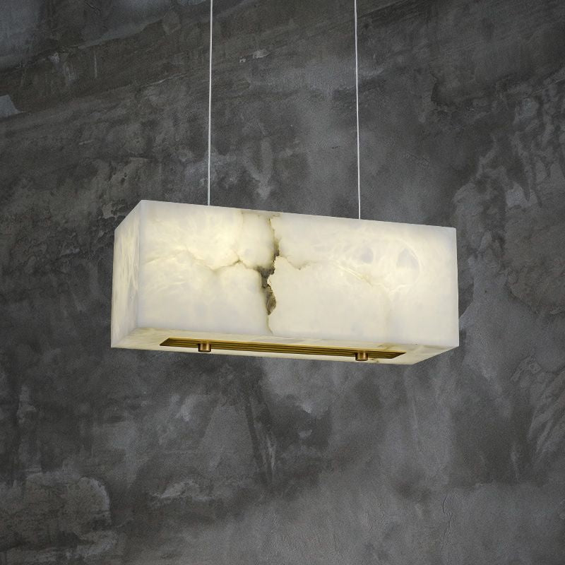 Alabaster Cuboid Dining Room Chandelier,Dining Room Chandelie