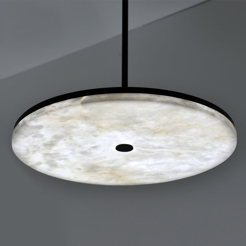 Caleb Contemporary Alabaster Pendant Light for Living Room, Dining Table