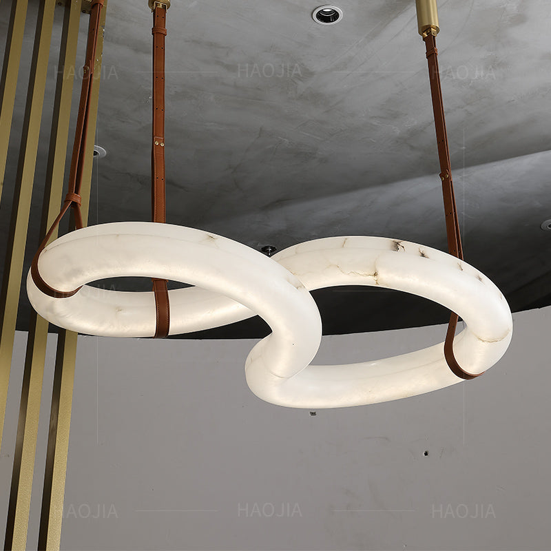 Nancy Contemporary Alabaster Pendant Light, Designer Lamp