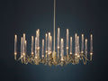 Pezzo Crystal Round Chandelier D33'' 59''  40''