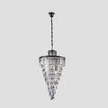 Apex Odeon Spiral Tiered/ Layered Crystal Fringe Chandelier