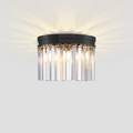 Apex Odeon Flushmount 1-Tier Odeon Crystal Fringe Chandelier