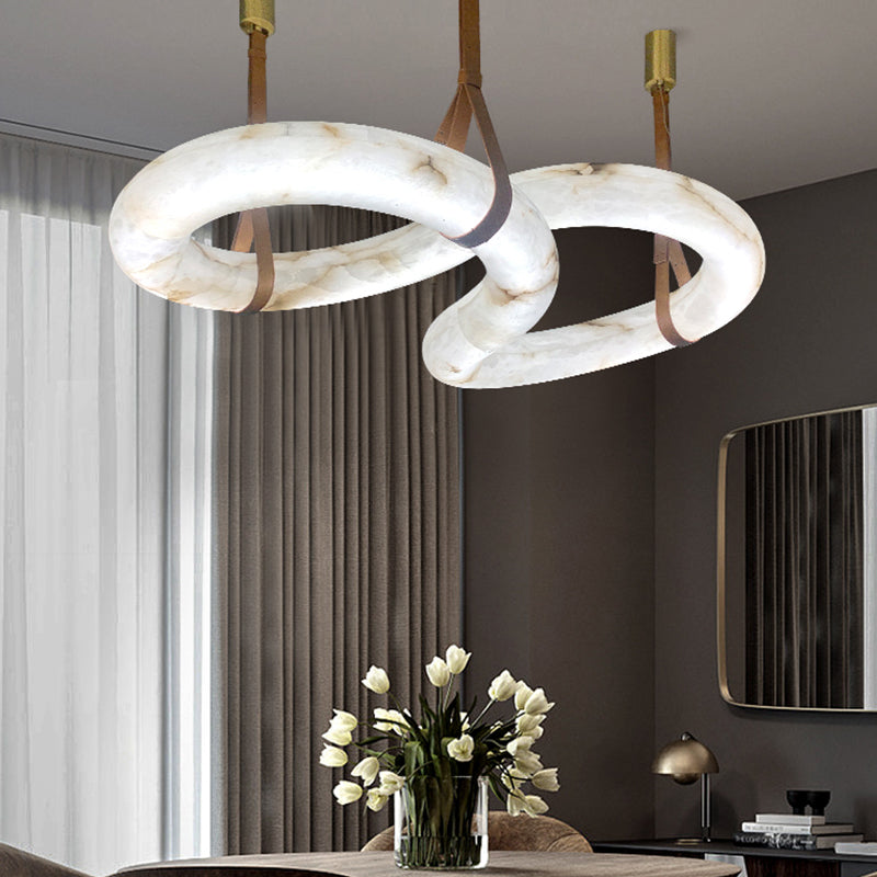 Nancy Contemporary Alabaster Pendant Light, Designer Lamp