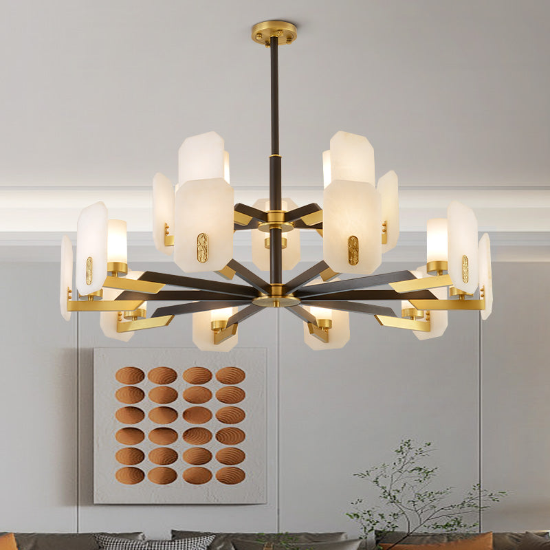 Janine marble Round chandelier