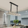 Rectangle Crystal Long Chandelier W32