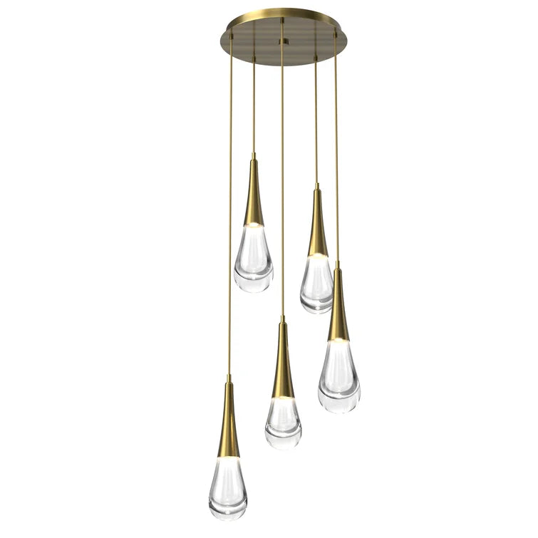 Rain 5-Light Pendant For Living Room Dining Room Bedroom bathroom