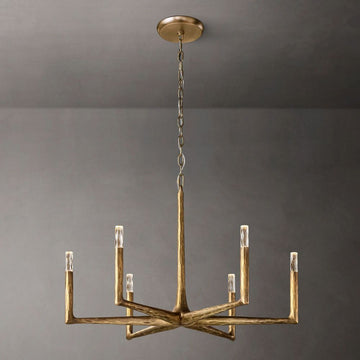 Thaddeus Forged Round Chandelier 36"D