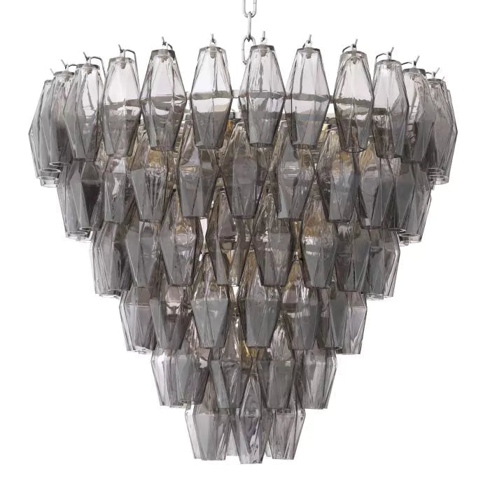 Benini S Modern Chandelier Smoke