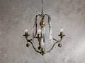 Gothic 3 Light Chandelier- Silver 