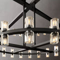 Beliy Crystal Shade Two-Tier Round Chandelier 60