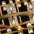 Beliy Crystal Shade Two-Tier Round Chandelier 60