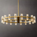 Beliy Crystal Shades Round Chandelier 36