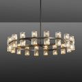 Beliy Crystal Shades Round Chandelier 36