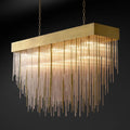 Cascada Blown Glass Square Chandelier 54