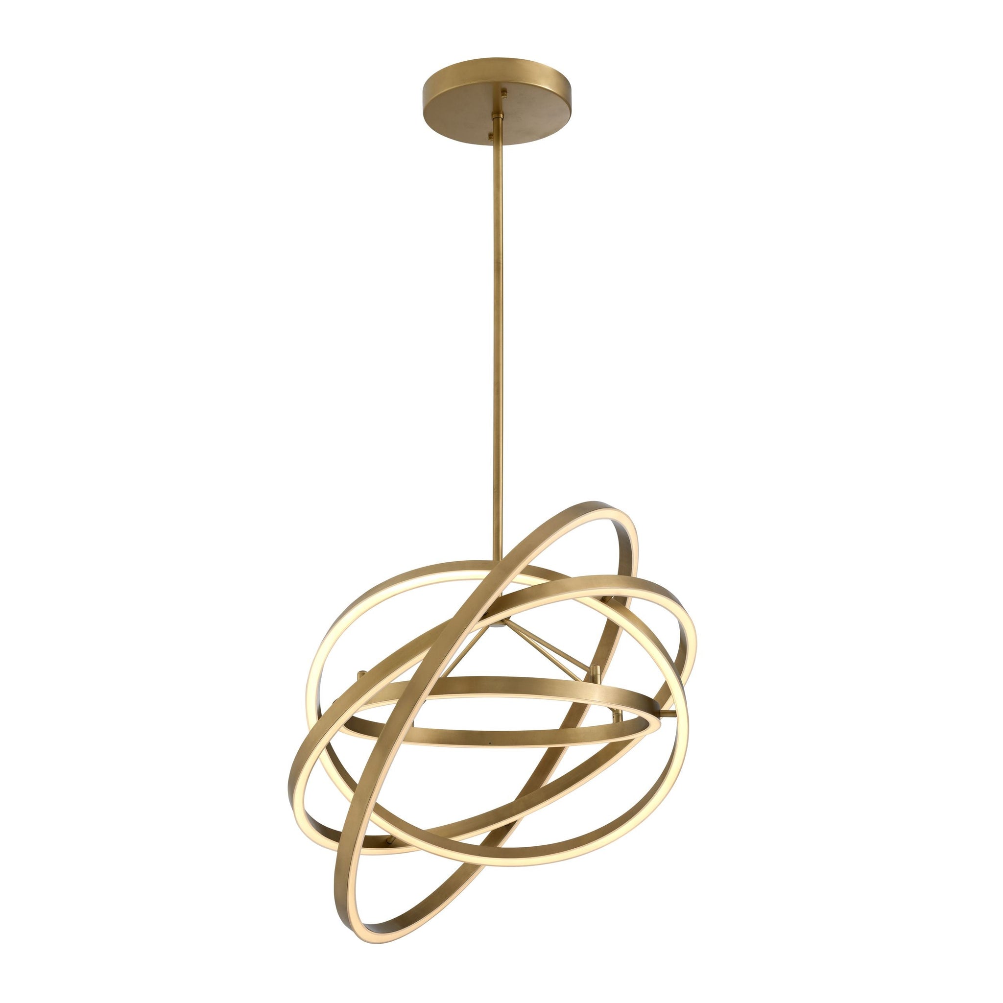 Cooper Modern Brass Chandelier - Brass/Bronze