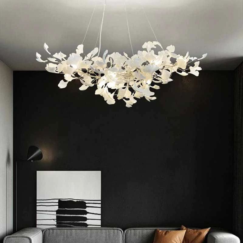 Ceramic Ginkgo Modern Chandelier