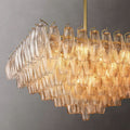 Chara Glass Square Chandelier 32