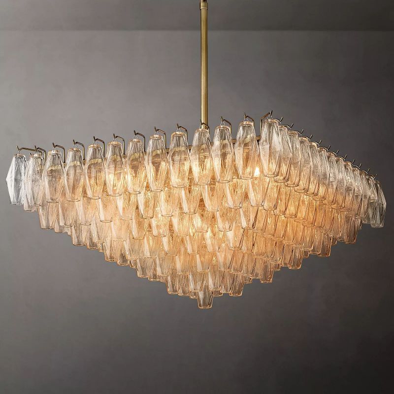 Chara Glass Square Chandelier 32" chandeliers for dining room,chandeliers for stairways,chandeliers for foyer,chandeliers for bedrooms,chandeliers for kitchen,chandeliers for living room Rbrights   