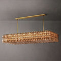 Chara Glass Rectangular Chandelier 74