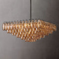 Chara Glass Square Chandelier 32