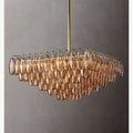 Chara Glass Square Chandelier 32