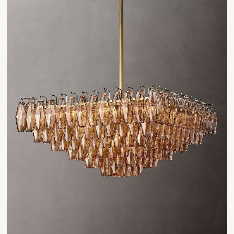 Chara Glass Square Chandelier 32" chandeliers for dining room,chandeliers for stairways,chandeliers for foyer,chandeliers for bedrooms,chandeliers for kitchen,chandeliers for living room Rbrights   