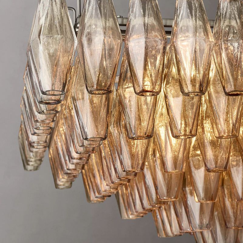 Chara Glass Square Chandelier 32" chandeliers for dining room,chandeliers for stairways,chandeliers for foyer,chandeliers for bedrooms,chandeliers for kitchen,chandeliers for living room Rbrights   