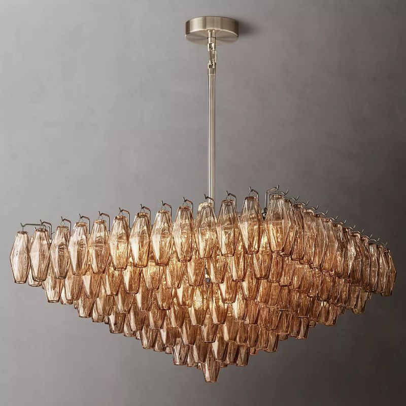 Chara Glass Square Chandelier 32" chandeliers for dining room,chandeliers for stairways,chandeliers for foyer,chandeliers for bedrooms,chandeliers for kitchen,chandeliers for living room Rbrights   