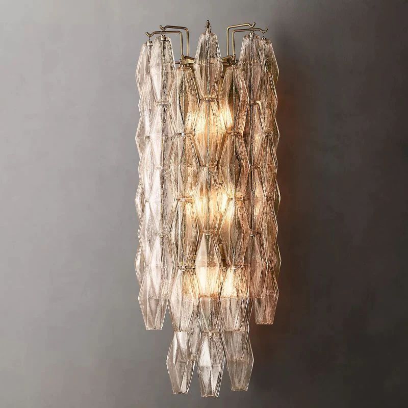 Chara Clear Glass Grand Wall Sconce
