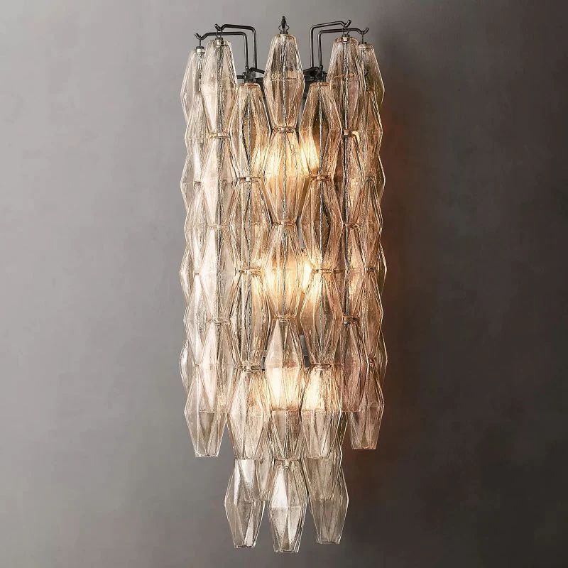 Chara Clear Glass Grand Wall Sconce