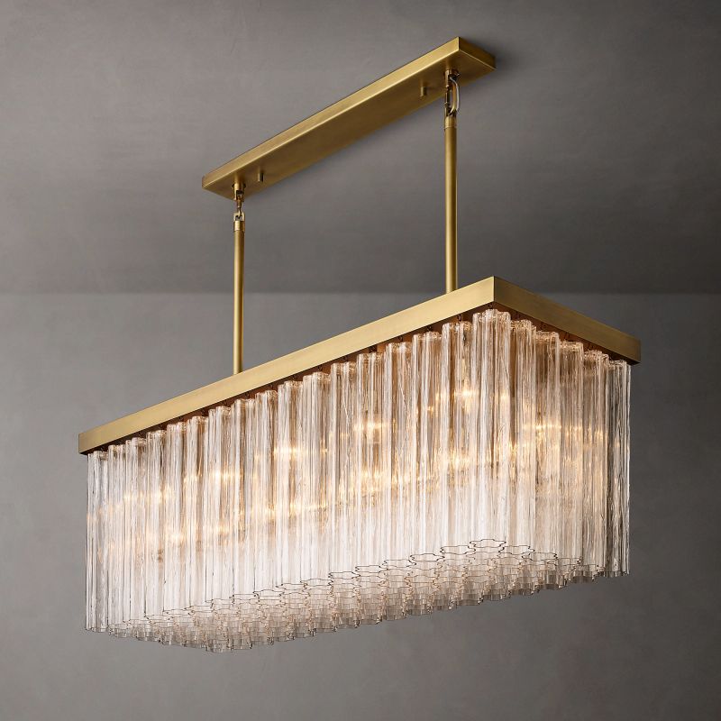 Clele Rectangular Chandelier 54" chandeliers for dining room,chandeliers for stairways,chandeliers for foyer,chandeliers for bedrooms,chandeliers for kitchen,chandeliers for living room Rbrights   