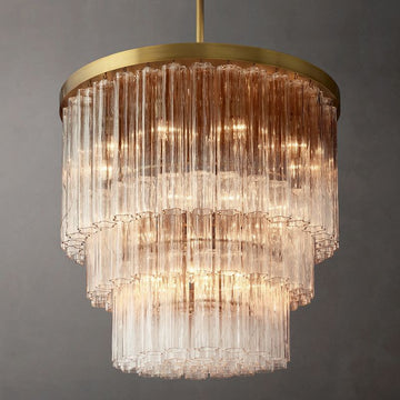 Cielo Three Layer Round Chandelier 36"