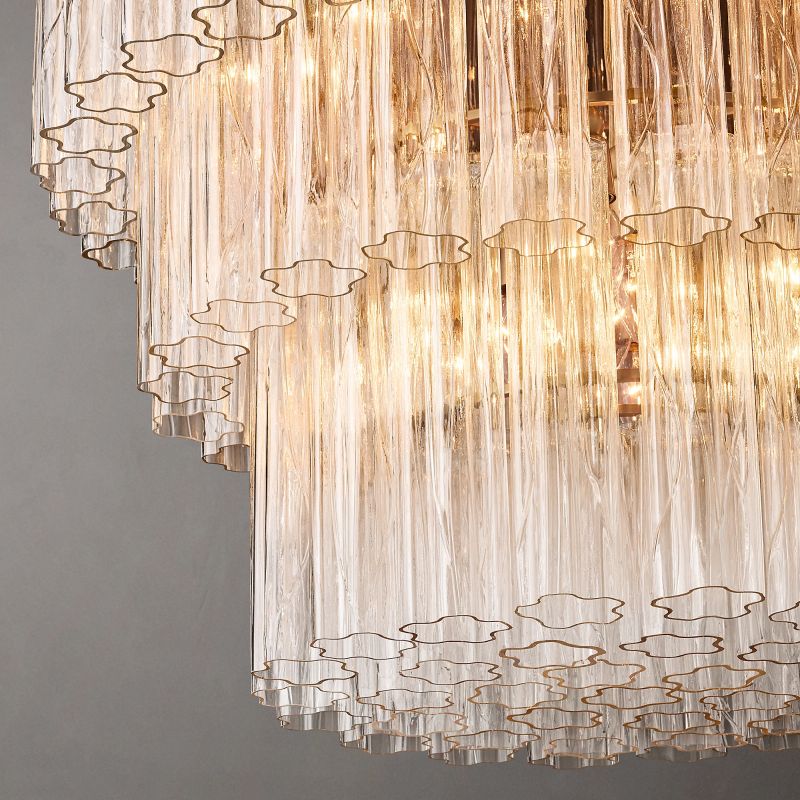 Clele Three Layer Round Chandelier 36" chandeliers for dining room,chandeliers for stairways,chandeliers for foyer,chandeliers for bedrooms,chandeliers for kitchen,chandeliers for living room Rbrights   