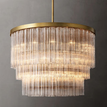 Cielo Three Layer Round Chandelier 48"