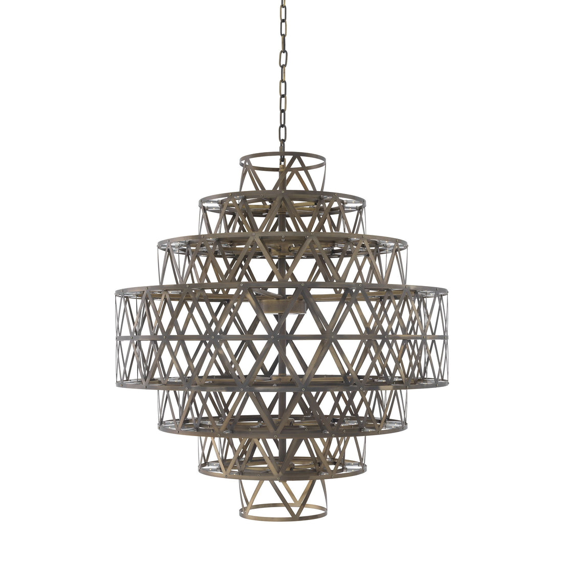 Clinton Modern Glass Chandelier