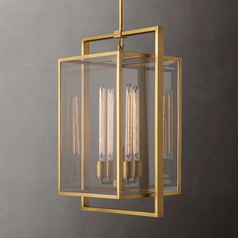 Deckman Glass Lantern Modern Pendant