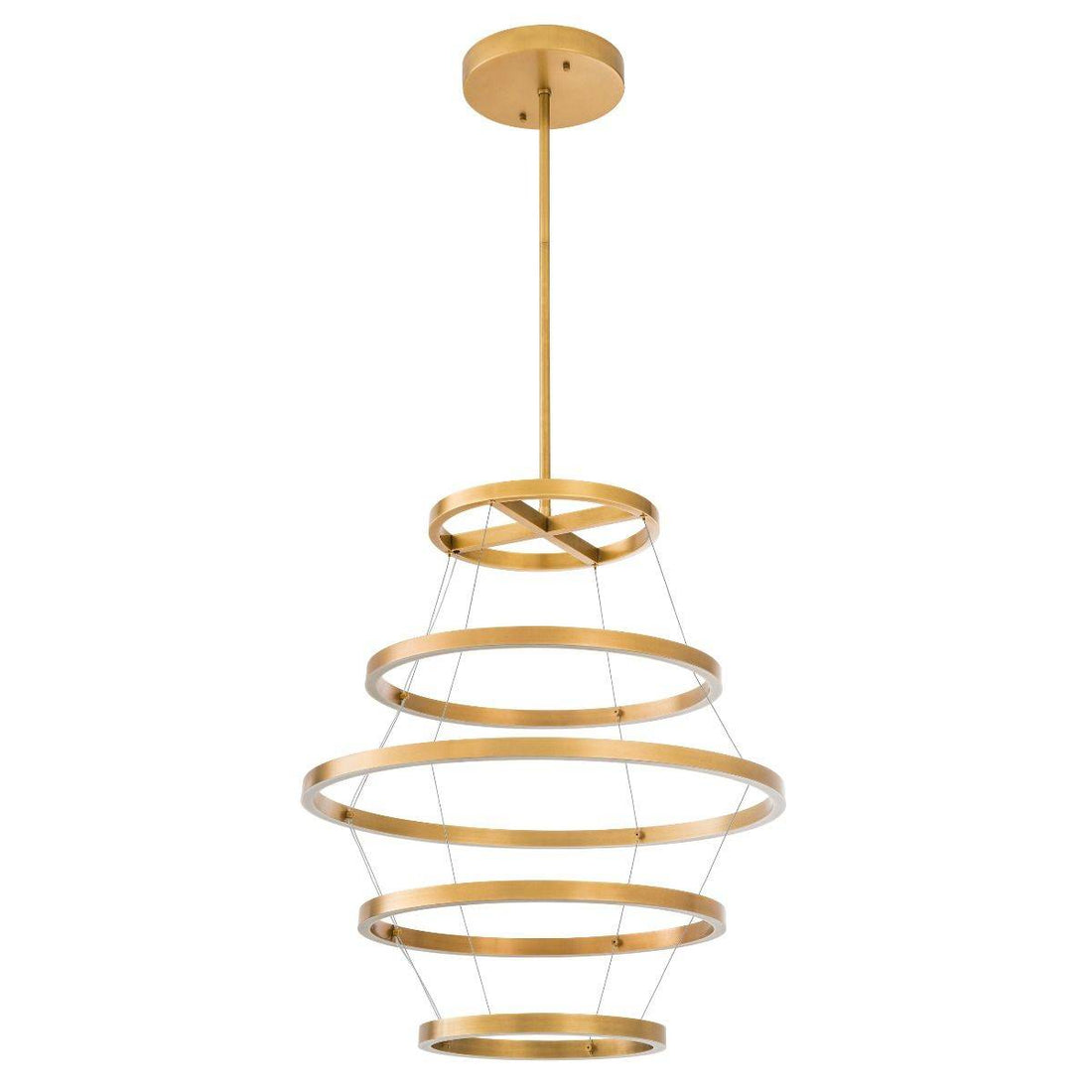 Cooper  Modern Brass Chandelier - Brass