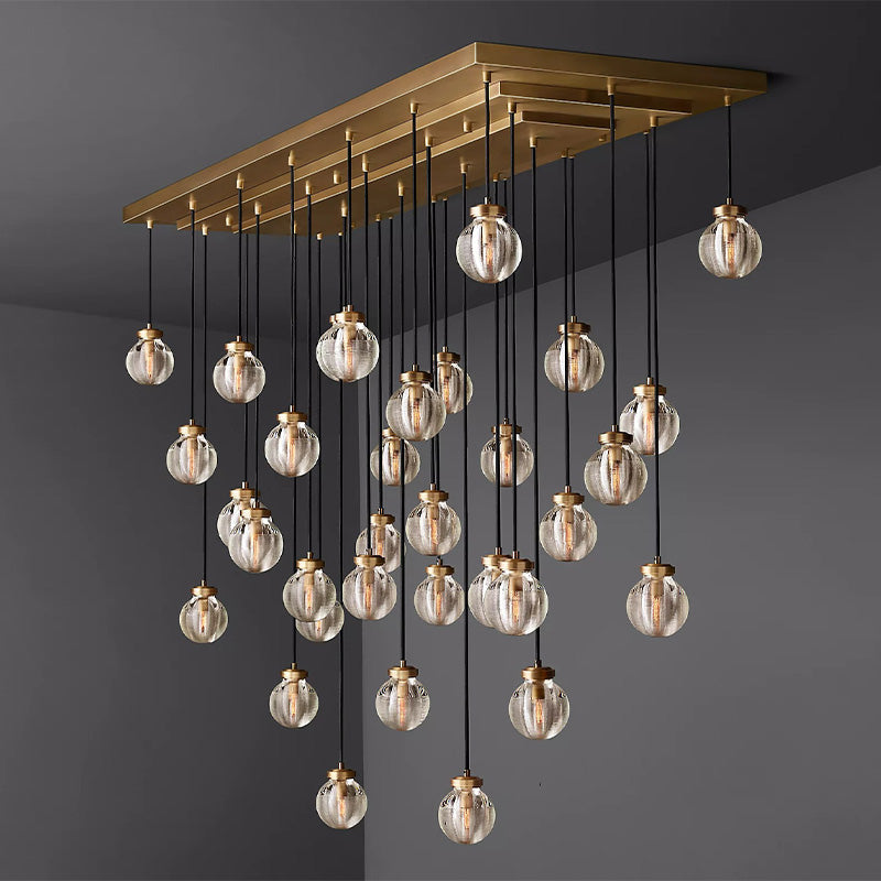 Fantasy Pearl Ball Linear Chandelier 72" chandeliers for dining room,chandeliers for stairways,chandeliers for foyer,chandeliers for bedrooms,chandeliers for kitchen,chandeliers for living room RBRIGHTS   