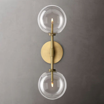 Glass Globe Linear Sconce