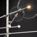 Darrance Modern Glass Globe Six-Arm Chandelier 54