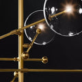 Darrance Modern Glass Globe Six-Arm Chandelier 54