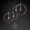 Darrance Modern Round Glass Globe Cluster Chandelier 28