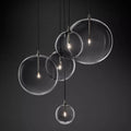 Darrance Modern Round Glass Globe Cluster Chandelier 28