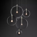 Darrance Modern Round Glass Globe Cluster Chandelier 28