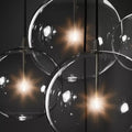 Darrance Modern Round Glass Globe Cluster Chandelier 28