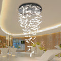 Glass Feathers Chandelier - LightVelucia