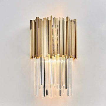 Gold and Crystal Wall Light