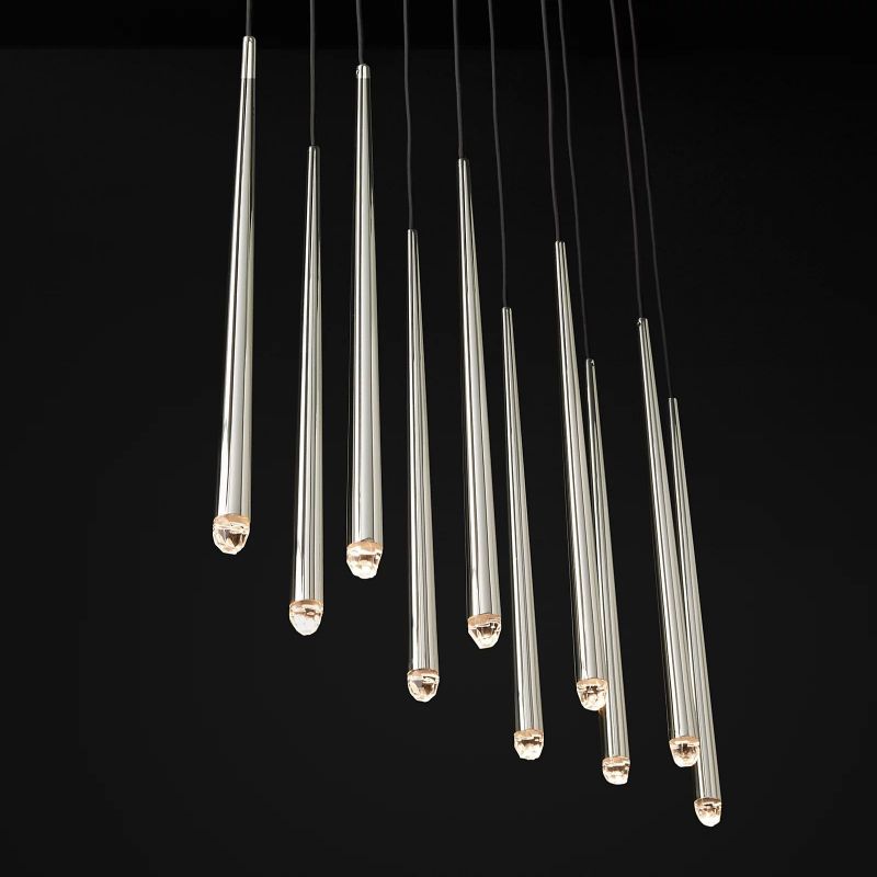 Harley Modern Linear Chandelier 48" chandeliers for dining room,chandeliers for stairways,chandeliers for foyer,chandeliers for bedrooms,chandeliers for kitchen,chandeliers for living room Rbrights   