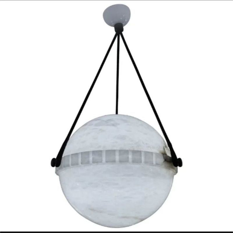Alabaster Anne Globe Pendant Light 10"D 20"D