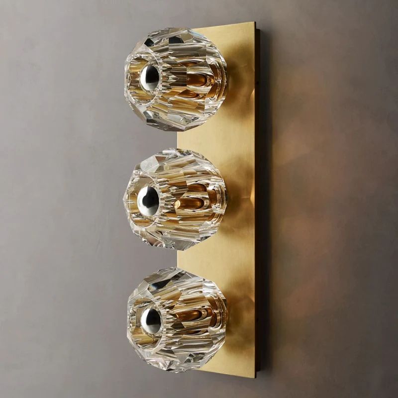 Boule Glass Linear Short Wall Sconce